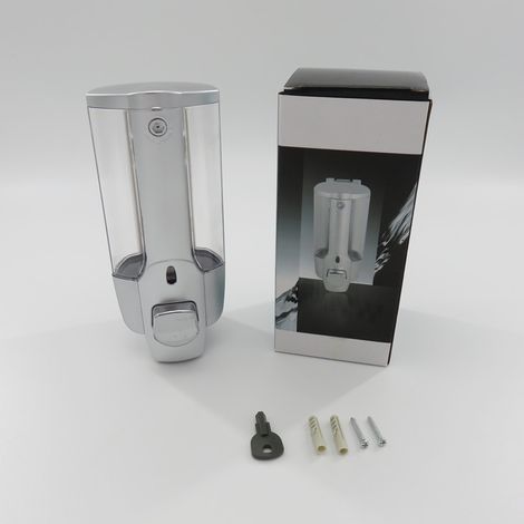 Manual hand sanitizer dispenser, hotel soap dispenser, wall-mounted pull-chain soap dispenser (1/5)