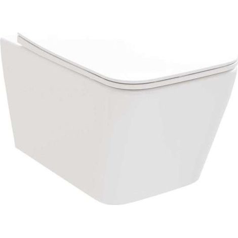 Ravak Natural - Wand-WC mit Sitz SoftClose, RimOff, weiß X01984 (1/5)