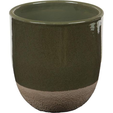 Amadeus - Cache pot Belga olive 15 cm