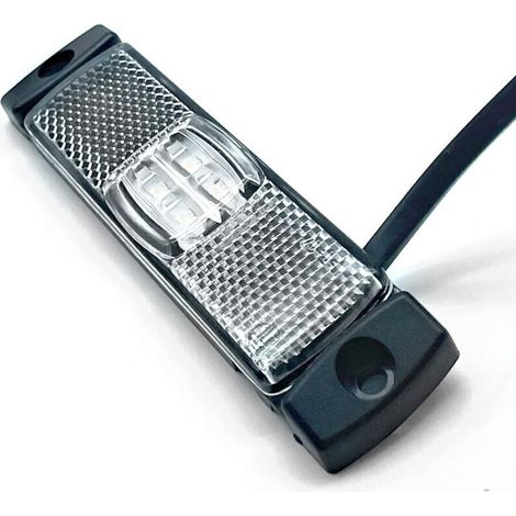 luci di posizione a LED, impermeabili e ultra luminose, luci di ingombro bianche, 12V/24V, per rimorchio, camper e camion. (1/4)