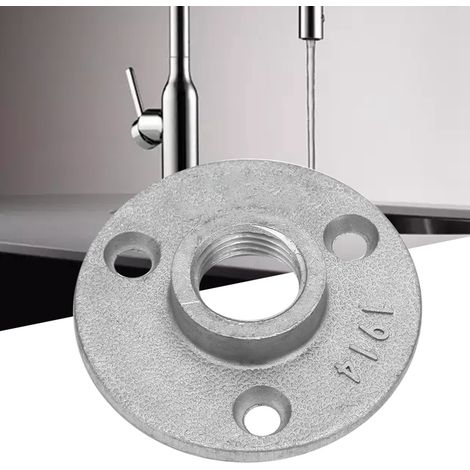 10 brides de sol filetées à 3 trous en alliage/fonte 65 mm DN15 (alliage d'aluminium) (1/5)