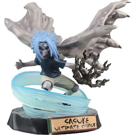 1 ensemble de figurine/décoration de tableau de bord de voiture Naruto Uzumaki Summoning Jutsu : Toad Sage Mode, Sasuke Uchiha's Cursed Seal of Heaven : Chidori Stream, Sasuke Uchiha, taille unique. (1/5)