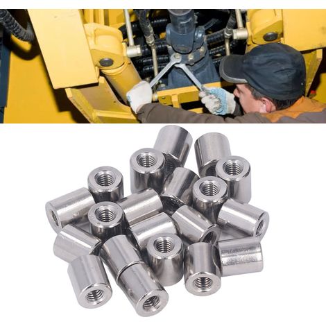 Kit d'écrous de raccordement cylindriques à filetage interne M61.0-12-L14mm (20 pièces) (1/5)