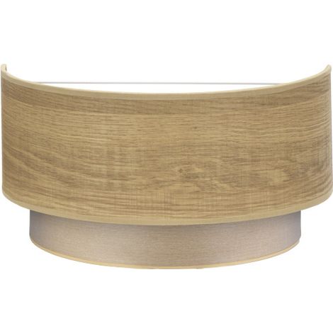 FABRILAMP Lampada da parete Tania 1xe27 Legno chiaro 15x30x16 Cm (1/2)