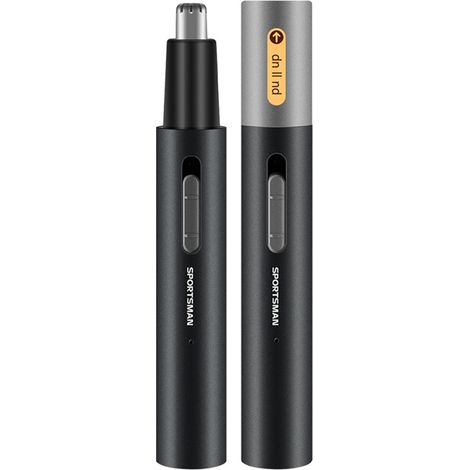 Trimmeuse Pour Poils De Nez - Tête Double Lame En Acier Inoxydable - Étanche IPX7 - Rechargeable USB - Pour Nez Et Oreilles - 2 Pièces (1/5)