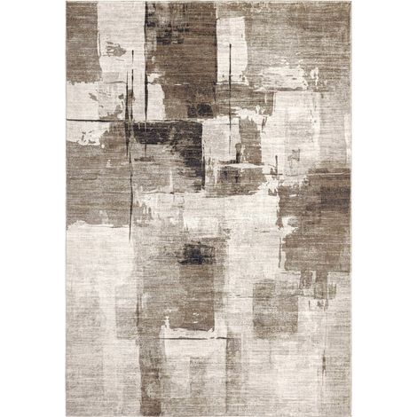 Tapis taupe moderne doux et facile à entretenir - 150 x 80 cm (1/5)