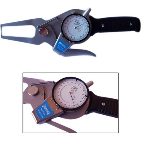 TrAdE Shop Traesio - Misuratore Rapido Per Esterni Spessimetro Micrometro 0-20mm 0.01mm 70mm - (1/3)