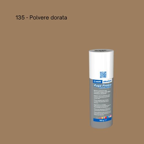 Rinnovo fughe sbiadite ripristinare pavimento ultracare fuga fresca 160 gr colore- polvere dorata - 135 - confezione 1