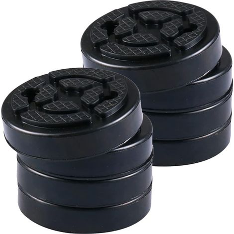 8 pièces Patin en caoutchouc, amortissement élevé, résistance compression, pour pont élévateur automobile (1/5)