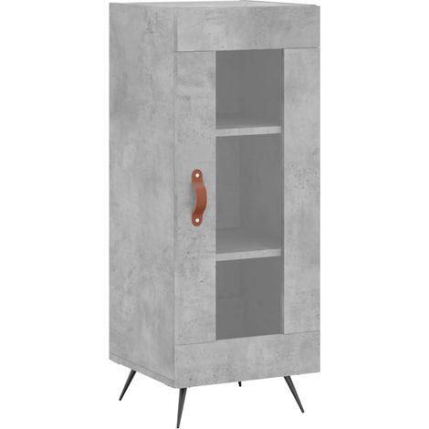 Credenza buffet cassettiera mobile contenitore organizer cucina soggiorno soggiorno 34,5 x 34 x 90 cm derivati del legno grigio 020031876