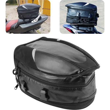 Sacoche de selle étanche pour moto, 18,5 L, adaptée au rangement des casques. (1/2)