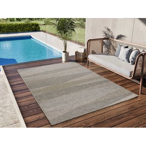 ATTICGO Tapis d'extérieur ethnique ORIA 27 Naturel 190x290 cm (1/4)