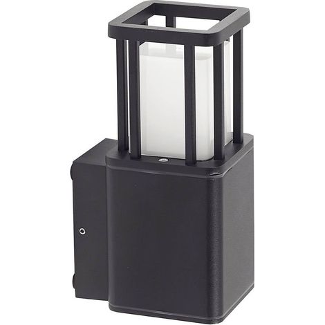 LED-vägglampa utomhus "Dakil" aus aluminium / grå / zink von Lucande