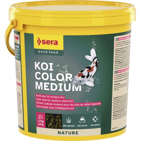 Sera Koifutter Color Medium für mittelgroße Koi 3,8 L Granulat