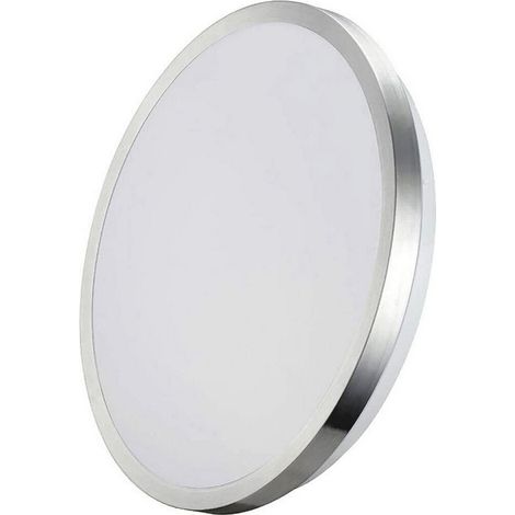 Lampada a parete super led a montaggio superficiale 12w 1160lm 6500k ø26x5,8cm cornice cromata edm (1/3)