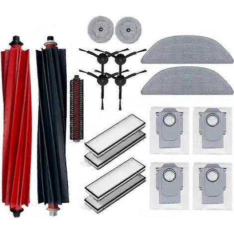 Filtre pour aspirateur brosse pour aspirateur Filtre de brosse pour aspirateur filtre de 18PCS S8 Max Ultra Aspirateur pièce détachée Main Brosse Edge Serpillière Cloth Sac à poussière Filtre (1/5)