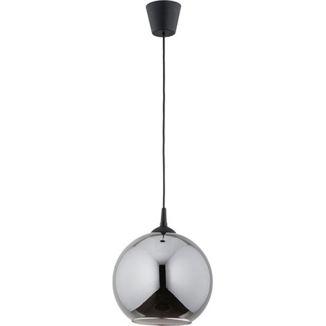 Suspension moderne noire verre fumé boule E27 15W TIPI (1/3)