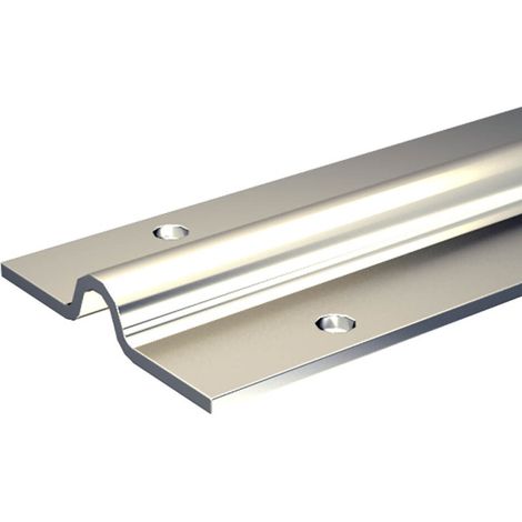 Stahl-Laufschiene 195 cm für 16mm Rundrille / Rund-Nut, für Schiebetore bis max. 400 kg