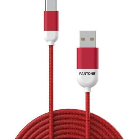 CELLY USB TO USBC PANTONE RED CABLE PT-TC001-5R1