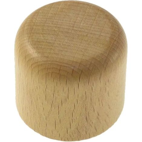 2 pomoli tappo per bastone ø28mm - colore naturale.