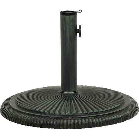 Maison Exclusive - Sonnenschirmständer Grün 45x45x30 cm Gusseisen