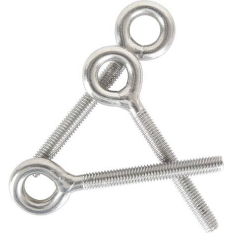 5PCS M8 Eye Bolts 304 Stainless Steel Lifting Eye Bolt Welded Closed Screw Rod Eye Screws Corrosion Resistant (1/5)