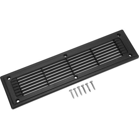 300 X 80 Mm Grille D'aération Rectangle Grille de Sortie D'air Panneau de Ventilation Grille D'aération Droite pour RV Bus Remorque Armoire de Cuisine (1/5)