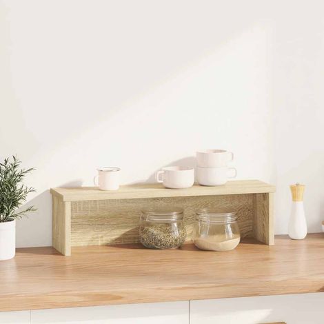 Étagère de cuisine empilable chêne sonoma 60x15x16 cm (1/5)