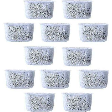 12 Stück Ersatz-Kohlenstoffwasserfilter, Vliesfilter für Kaffeemaschinen
