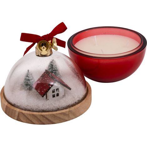 Bougie parfumée boule à neige 130 g - Atmosphera créateur d'intérieur