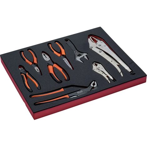 Set di attrezzi Bahco fit&go 2/3 inserto in schiuma resistente UV