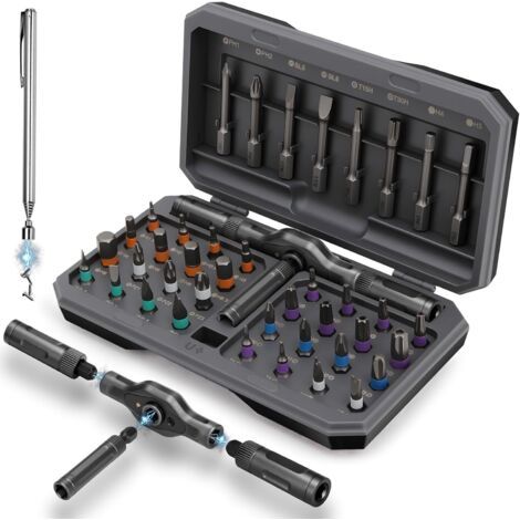 Coffret de tournevis à cliquet magnétique 42 en 1 — Kit de tournevis Torx à cliquet multifonctionnel Cadeau de Noël secret pour l'homme qui a déjà tout Petit cadeau de Noël pour homme Cadeau de Noë (1/5)