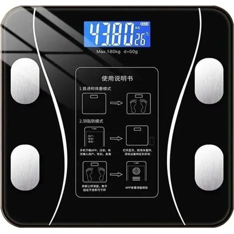 Balance de poids professionnelle intelligente Bluetooth, mesure de la taille et du poids, balance électronique multifonctionnelle (1/4)