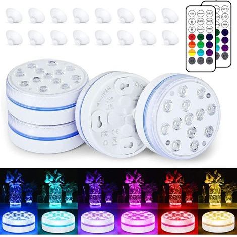 New product led remote control diving light/13 lights large suction cup swimming pool light lighting time 30-50 hours IP68 waterproof (1/4)