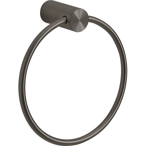 Portasalviette Ad Anello In Acciaio Inox Gun Metal  Aloe