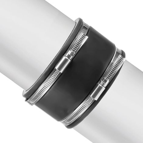 Manchon en Caoutchouc Flexible 125 mm, DiamèTre : 125 mm pour Ventilateur de Tuyau Manchon en Caoutchouc Flexible avec Colliers de Serrage en Acier Inoxydable (1/5)