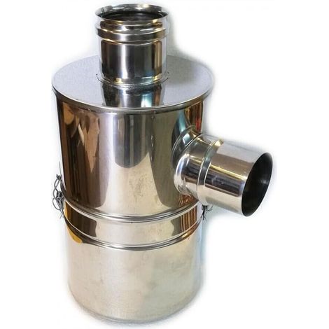 Abbattitore Fumi Acqua per Stufe a Pelle e Legna in Acciaio Inox Diametro 100 cm