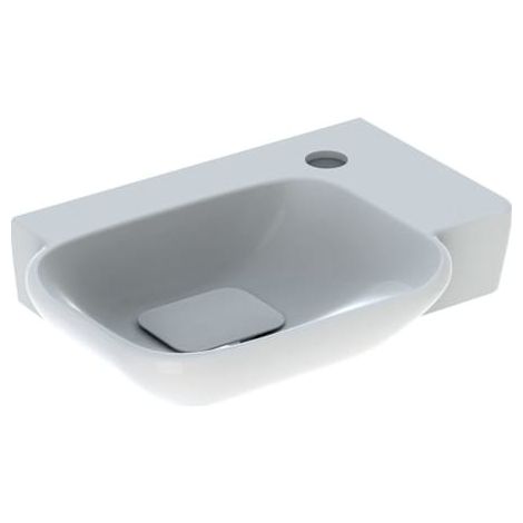 Lavabo per le mani Keramag myDay 400x280mm con foro per rubinetto a destra, bianco con KeraTect, 125540 - 125540600 (1/2)