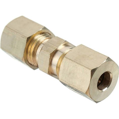 Lot de 5 raccords à compression en laiton 3/16 po, connecteurs résistants à la corrosion et durables pour tuyaux de frein (1/5)