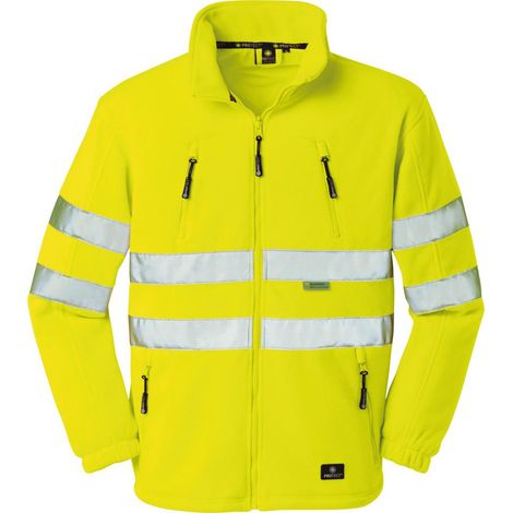 Veste polaire Warning Seattle, jaune fluo, taille M (1/5)