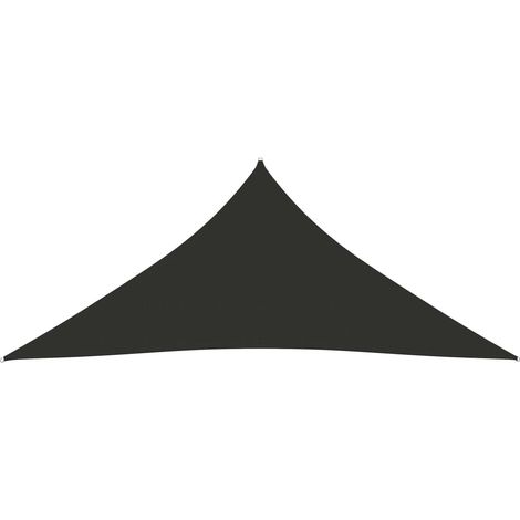 Voile d'ombrage, Protection Solaire, pour Jardin Terrasse Extérieur, Tissu Oxford triangulaire 4x5x5 m Anthracite OIB9923E (1/3)