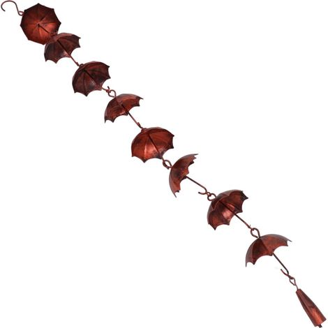 Chaînes De Pluie pour Gouttières Et Conduits Pluviaux Mobile Éolien Décoratif pour Jardin Et Coin De Toit (1pcs) (1/5)