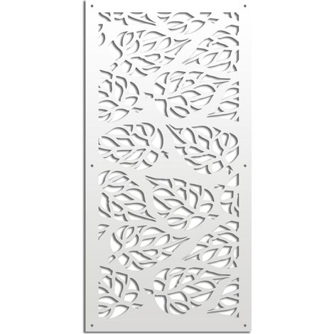 BUTTERLEAF - Pannello in PVC traforato - Parasole - Misura: 50x150 cm - Colore: bianco (1/4)