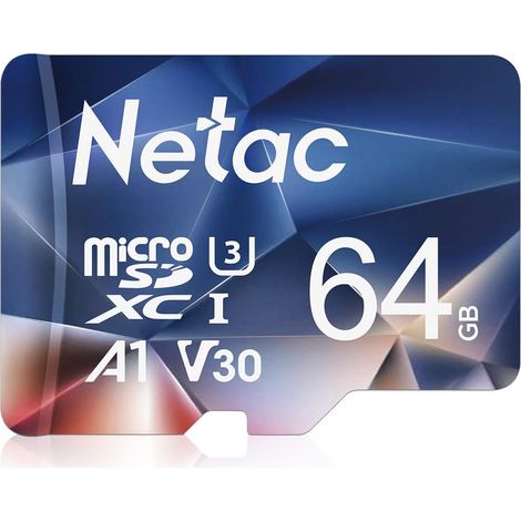 64GB Carte Mémoire TF Card 100/30MB/s UHS-I C10 U3 A1 V30 High Speed pour Téléphone Mobile Caméra de Surveillance et D'enregistrement de Voiture (1/5)