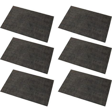 Ensemble de 6 sets de table lavables et faciles à nettoyer pour la table de cuisine, résistants à la chaleur, non-sous-tapis de table - D (1/5)
