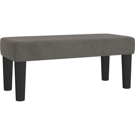 vidaXL Panca Grigio Scuro 70x30x30 cm in Velluto (1/5)