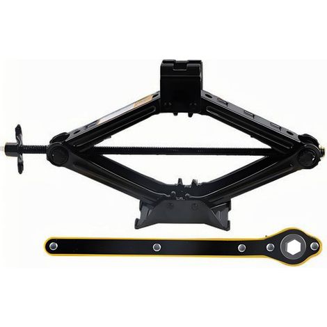 Gato elevador de tijera para coche/SUV/MPV con trinquete, capacidad máxima de 2 toneladas. (1/5)