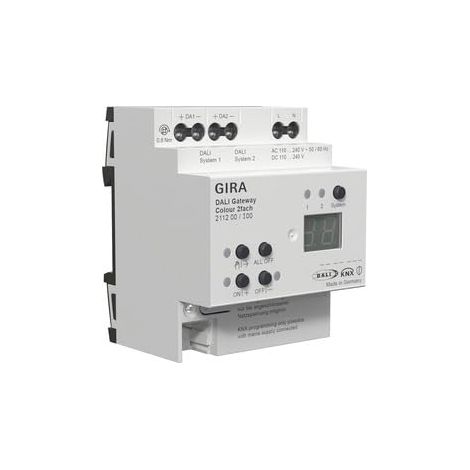 Gira DALI Gateway Colour 2f REG KNX Secure [211200], 2112 00
