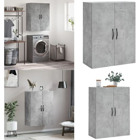 Wandschrank Betongrau 69,5x34x90 cm Holzwerkstoff - Hängeschrank - Wandschrank - Regal - Aufbewahrung - Stauraum - Home & Living (1/5)