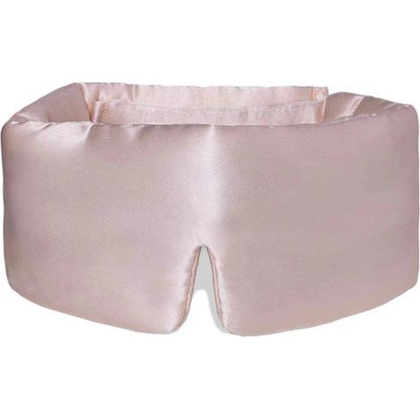 Mascarilla Para Dormir - Seda De Morera 22 Momme - Ajustable Con Cinta Elástica - Bloqueo Total De Luz - Para Adultos En Casa Hotel O Avión - 1 Unidad (1/5)
